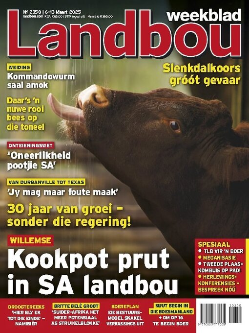 Title details for Landbouweekblad by Media 24 Ltd - Available